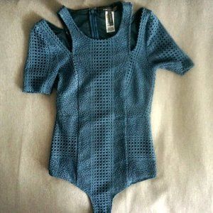 BCBG Teal Bodysuit